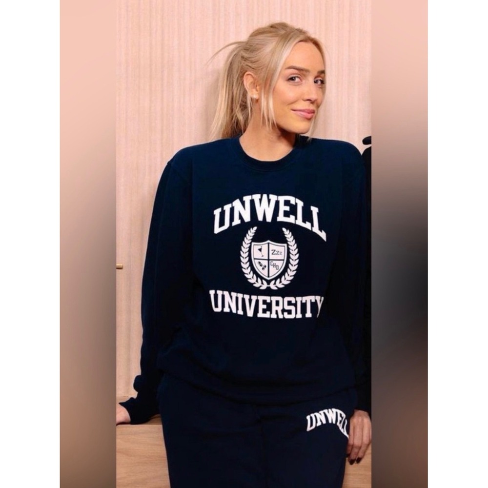 Call Her Daddy Unwell University Blue Sweat Set Crewneck Joggers S/M